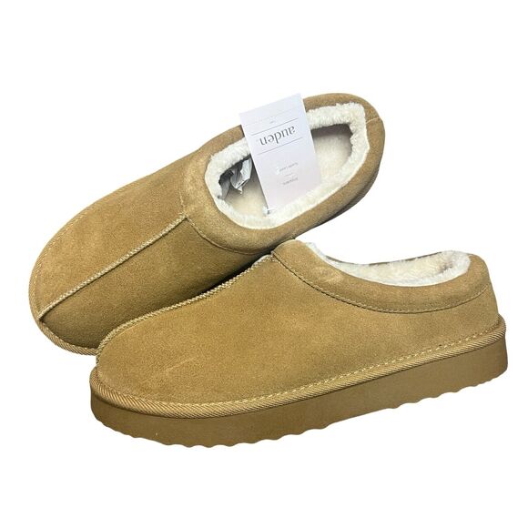 AUDEN Women's Kaya Genuine Suede Clog Slippers - Picture 1 of 2